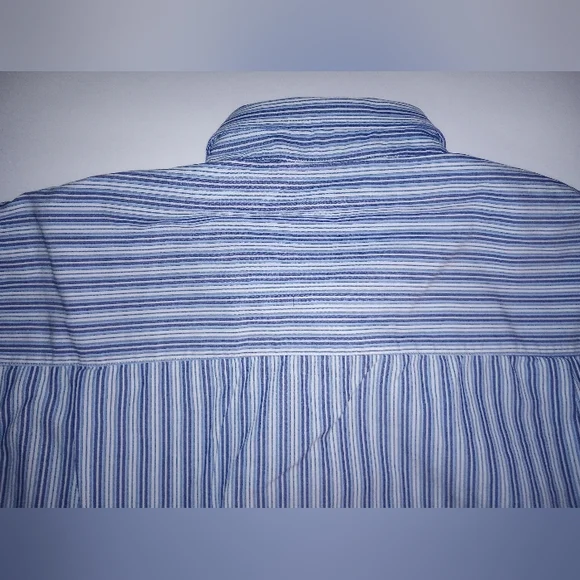 Brooksfield Blue Stripe Shirt - Picture 7 of 7